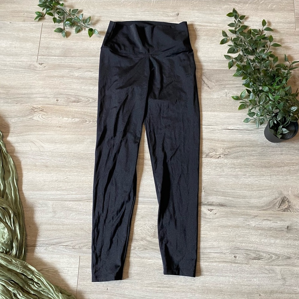 Aerie | Shiny black leggings chill play move
